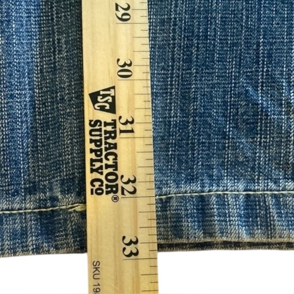 Y2K Red Tag SouthPole Baggy 3180 Jean Mid Blue Fade High Rise Zip Plus Size 38 - Picture 9 of 10